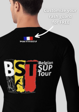 Load image into Gallery viewer, Belgian Sup Tour Black Rash Guard