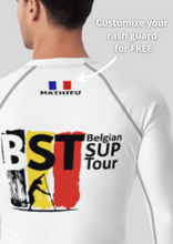 Load image into Gallery viewer, Belgian Sup Tour White Rash Guard