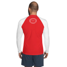 Load image into Gallery viewer, SUP My Race Men Rash Guard Red White