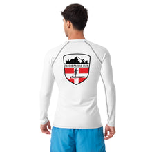 Load image into Gallery viewer, Savoie Paddle Club Men Rash Guard - white - RB logo