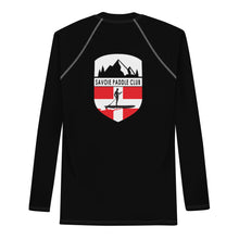 Load image into Gallery viewer, Savoie Paddle Club Men Rash Guard - black - RB logo
