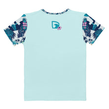 Load image into Gallery viewer, TS Blue Vahiné T-shirt Cyan