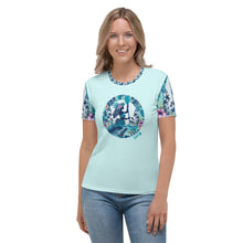 Load image into Gallery viewer, TS Blue Vahiné T-shirt Cyan