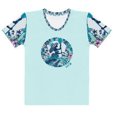 Load image into Gallery viewer, TS Blue Vahiné T-shirt Cyan