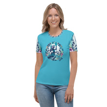 Load image into Gallery viewer, TS Blue Vahiné T-shirt Blue Summer