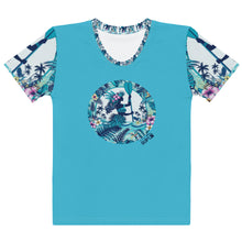 Load image into Gallery viewer, TS Blue Vahiné T-shirt Blue Summer
