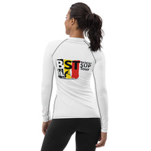 Load image into Gallery viewer, Belgian Sup Tour Women White Rash Guard