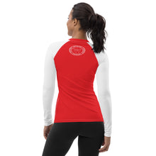 Load image into Gallery viewer, SUP My Race Women Rash Guard Red White