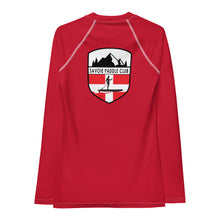 Load image into Gallery viewer, Savoie Paddle Club Women Rash Guard - red - RB logo