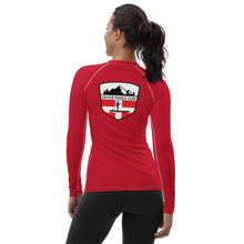 Load image into Gallery viewer, Savoie Paddle Club Women Rash Guard - red - RB logo