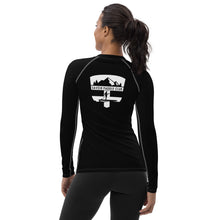 Load image into Gallery viewer, Savoie Paddle Club Women Rash Guard - black - BW logo