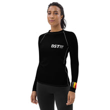 Load image into Gallery viewer, Belgian Sup Tour Women Black Rash Guard