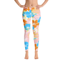 Load image into Gallery viewer, TS Blue Flowers Leggings