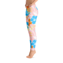Load image into Gallery viewer, TS Blue Flowers Leggings