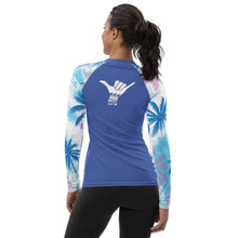 Load image into Gallery viewer, TS Lycra Blue Palmiers