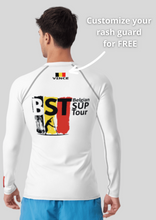 Load image into Gallery viewer, Belgian Sup Tour White Rash Guard
