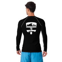 Load image into Gallery viewer, Savoie Paddle Club Men Rash Guard - black - BW logo
