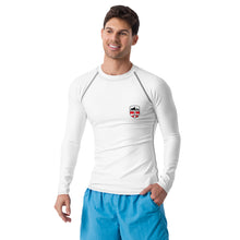 Load image into Gallery viewer, Savoie Paddle Club Men Rash Guard - white - RB logo
