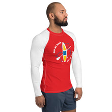 Load image into Gallery viewer, SUP My Race Men Rash Guard Red White
