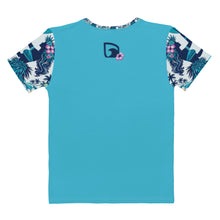 Load image into Gallery viewer, TS Blue Vahiné T-shirt Blue Summer
