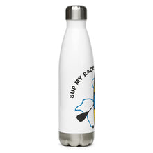 Load image into Gallery viewer, SUP My Race Stainless steel water bottle - white
