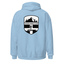 Load image into Gallery viewer, Savoie Paddle Club Unisex Hoodie - BW logo
