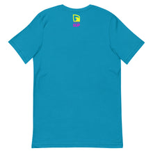 Load image into Gallery viewer, Official TS Unisex T-shirt Acqua NeonYellow Hotpink
